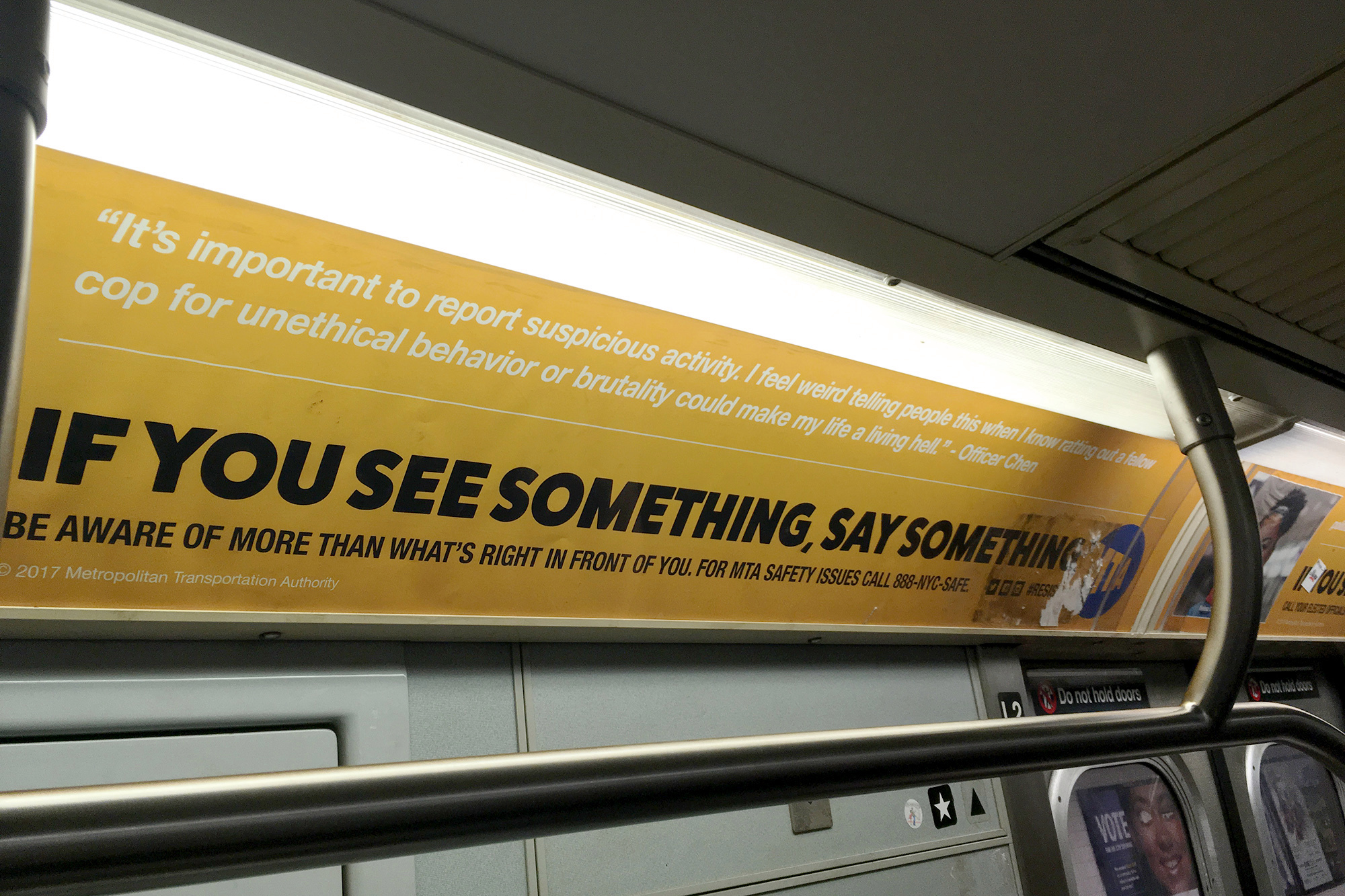 MTA battles Erie County Clerk over 'see something, say something' slogan